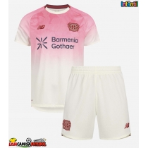 Camisa de Futebol Bayer Leverkusen Jarell Quansah #4 Equipamento Secundário Infantil 2025-26 Manga Curta (+ Calças curtas)